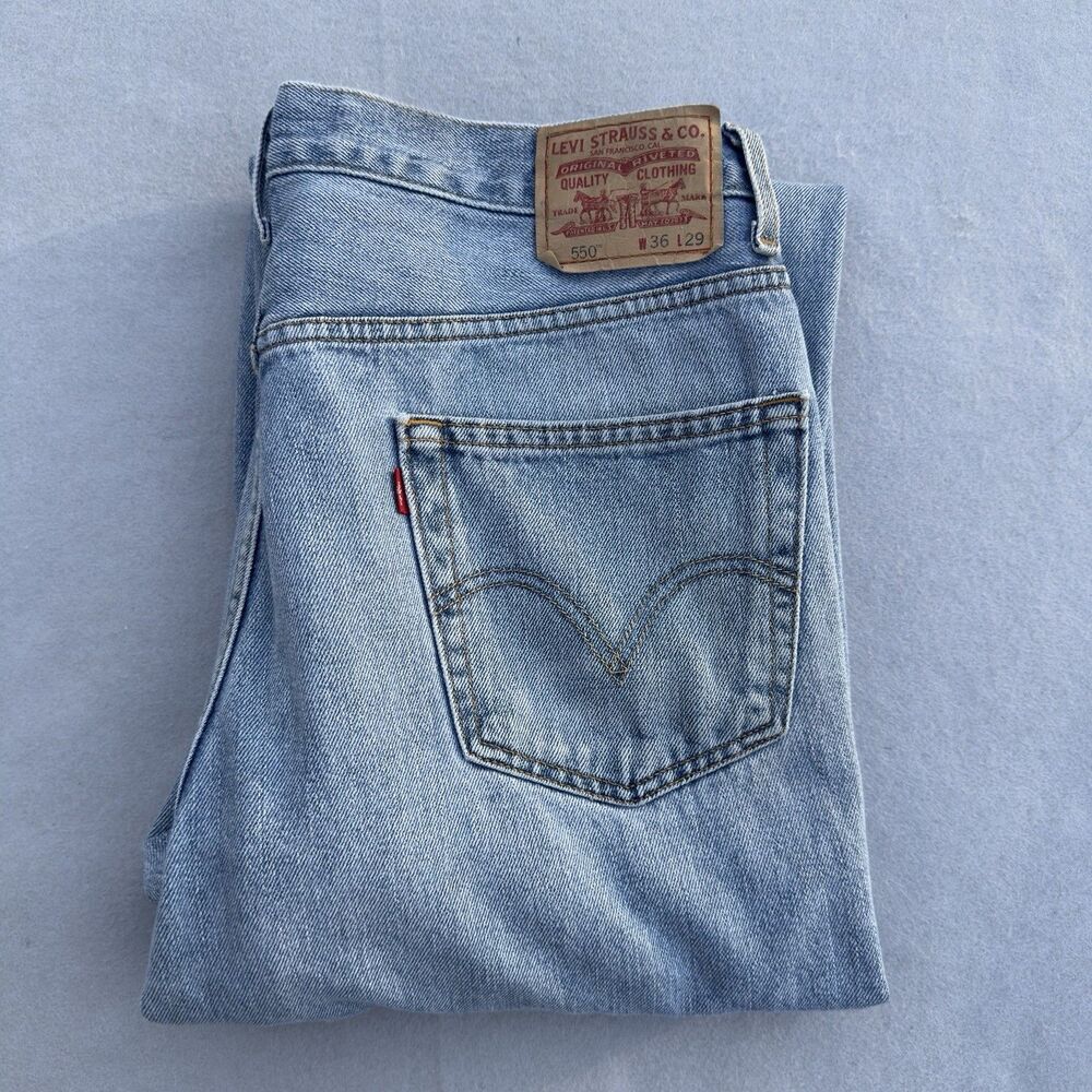 Y2K Levi's 550 Relaxed Fit Jeans Men's 36x29 Cotton Denim